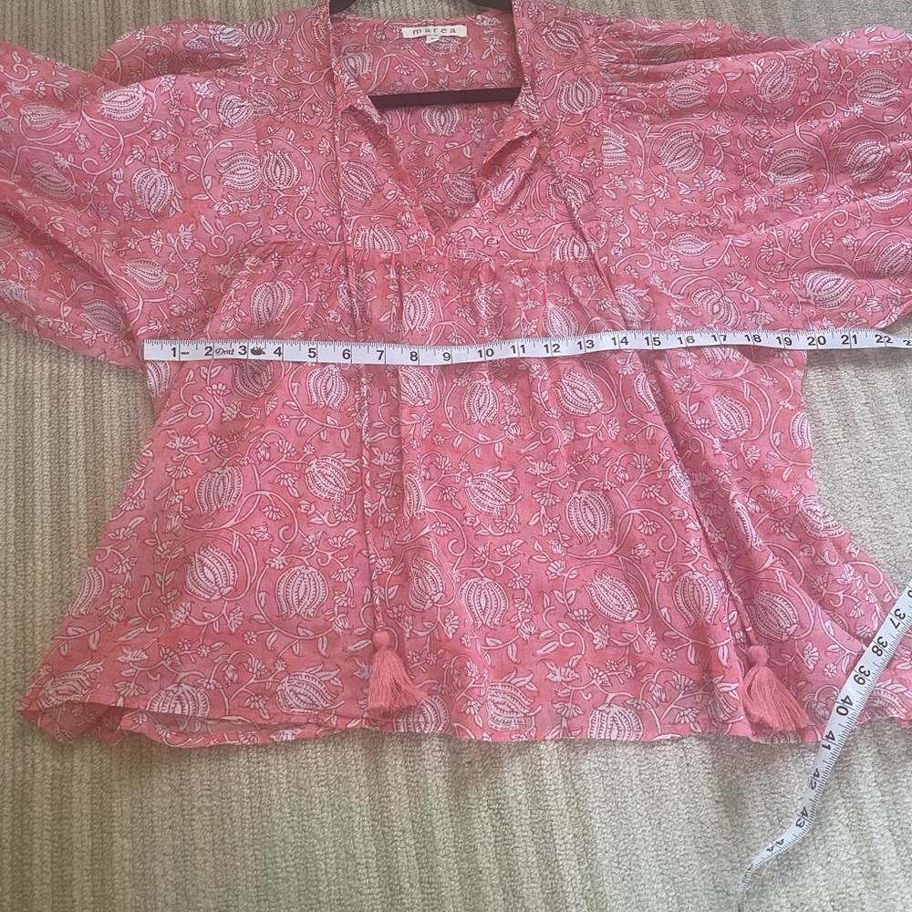Marea by Liz Joy Pink Floral Blouse - Picture 7 of 7